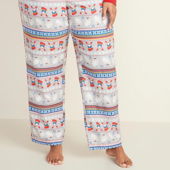 Old Navy Patterned Flannel Plus-Size Pajama Pants - Picture 2 of 3